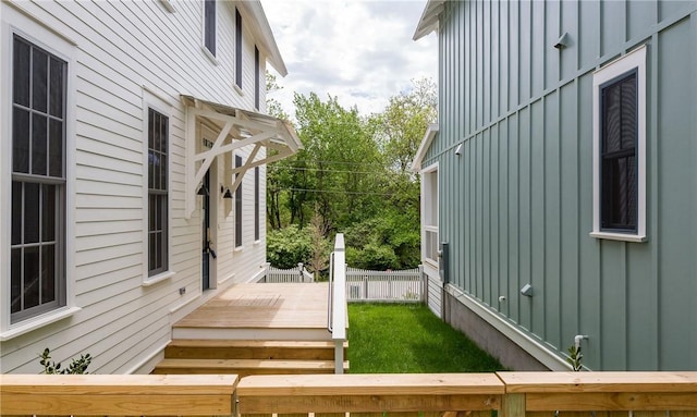 218 E S St, Fayetteville, AR 72701 - view of yard with a deck