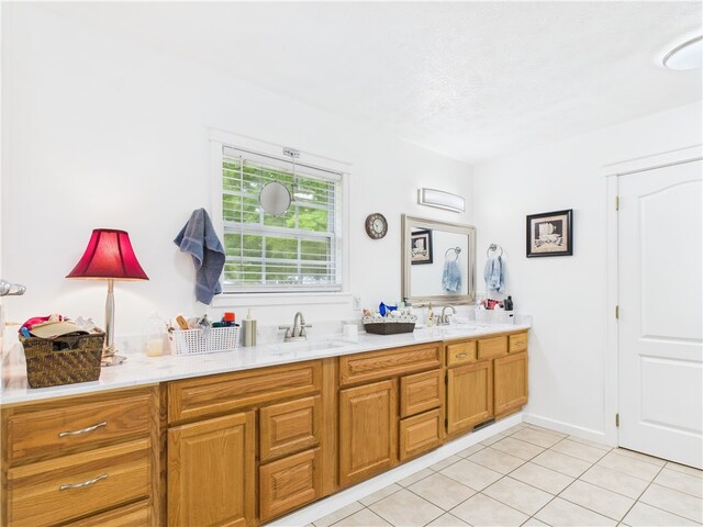104 Paradise Cove Ln, Berryville, AR 72616 - bathroom with tile patterned flooring and double vanity