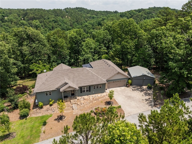 8252 Hickory Tree Ln, Rogers, AR 72756 - view from above of property featuring a forest