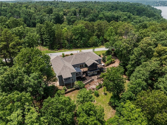 8252 Hickory Tree Ln, Rogers, AR 72756 - view from above of property featuring a heavily wooded area