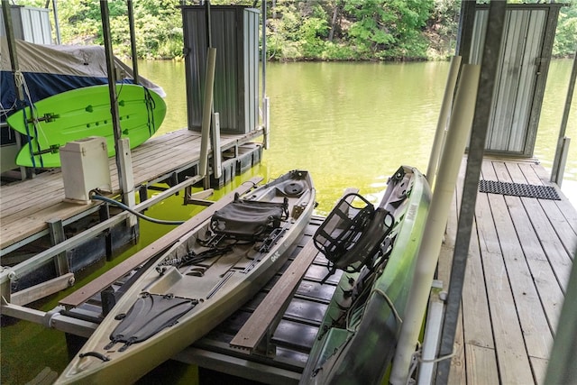 8252 Hickory Tree Ln, Rogers, AR 72756 - dock with a water view and boat lift