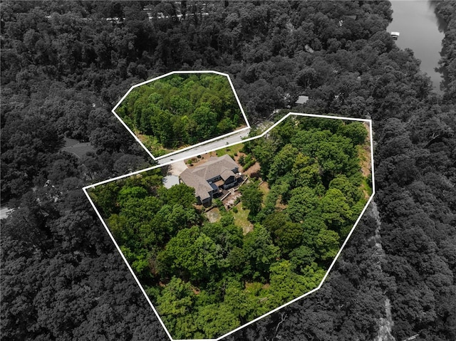 8252 Hickory Tree Ln, Rogers, AR 72756 - aerial overview of property's location with property parcel outlined