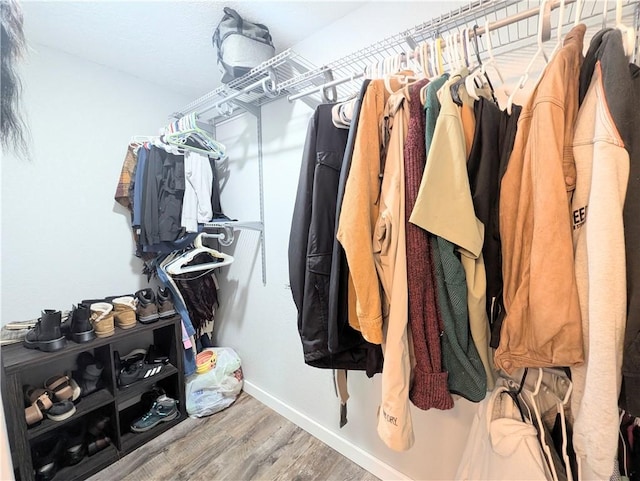 805 S Oak St, Harrison, AR 72601 - spacious closet with wood finished floors