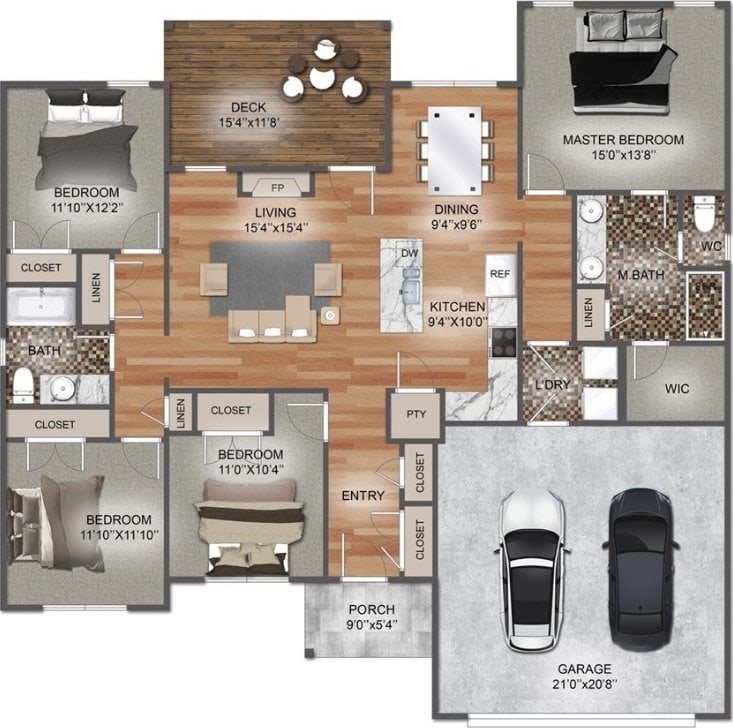 8 Wreay Ln, Bella Vista, AR 72714 - view of floor plan / room layout