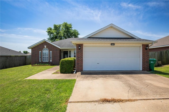 1041 Evergreen St, Centerton, AR 72719 - ranch-style home with brick siding, driveway, and an attached garage