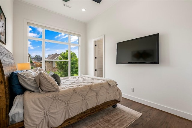 8002 W Claverton St, Rogers, AR 72758 - bedroom featuring wood finished floors and recessed lighting