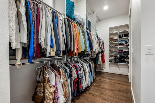 8002 W Claverton St, Rogers, AR 72758 - walk in closet featuring wood finished floors