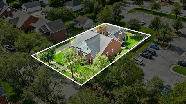 6629 Tall Oaks Loop, Springdale, AR 72762 - aerial perspective of suburban area featuring property parcel outlined