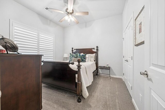 9116 Kirkwood Rdg, Fort Smith, AR 72916 - carpeted bedroom featuring ceiling fan and a closet