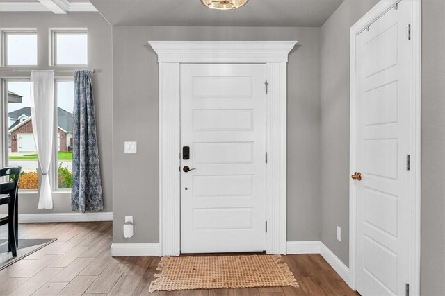 328 N Otoe St, Farmington, AR 72730 - foyer entrance featuring wood finished floors and healthy amount of natural light