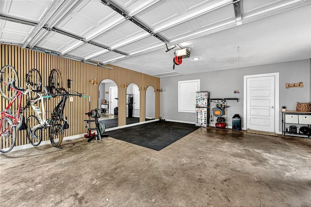 1314 N Fieldstone Ave, Fayetteville, AR 72704 - garage with a garage door opener
