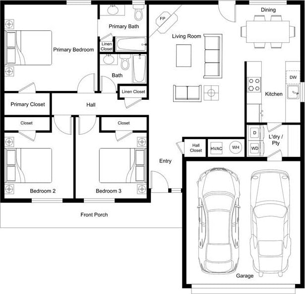 1314 N Fieldstone Ave, Fayetteville, AR 72704 - view of room layout