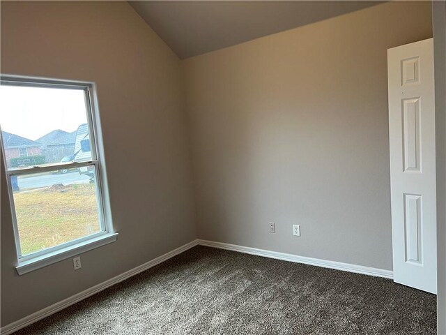 1207 E Liberty, Siloam Springs, AR 72761 - carpeted empty room with lofted ceiling and baseboards