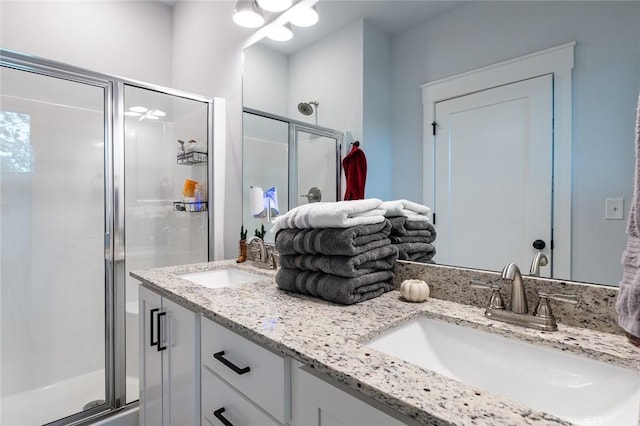 315 E 11th St, Fayetteville, AR 72701 - full bath featuring a stall shower and double vanity