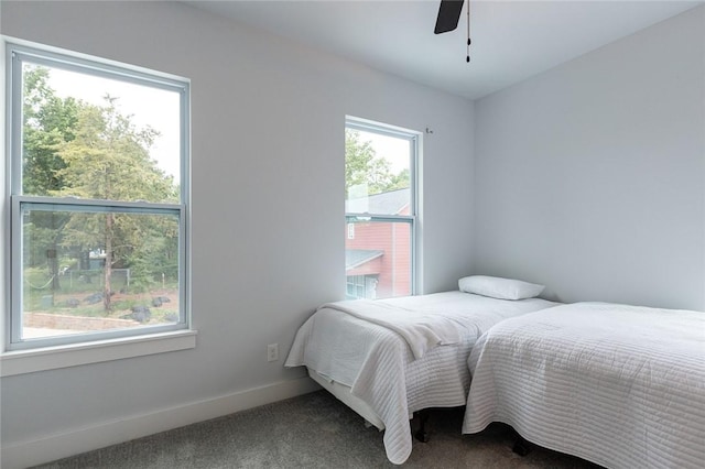 315 E 11th St, Fayetteville, AR 72701 - bedroom featuring carpet flooring and ceiling fan