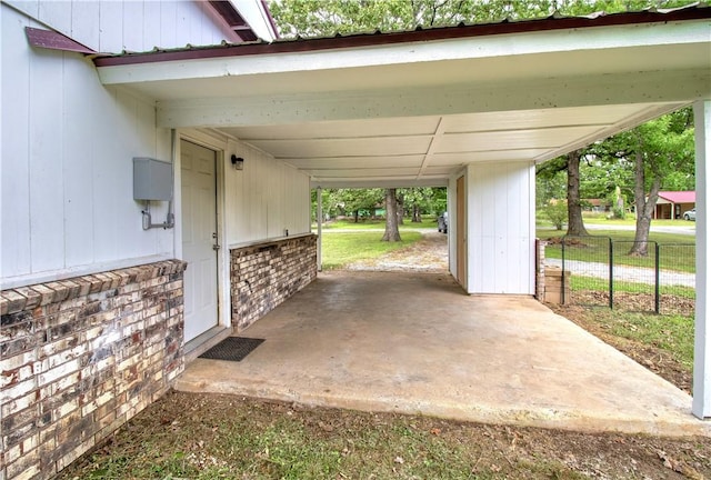 285 S 2nd St, Oaks, OK 74359 - view of patio / terrace featuring a carport