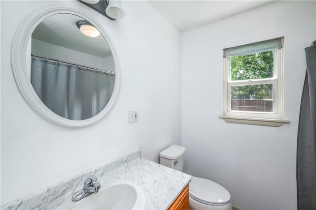 285 S 2nd St, Oaks, OK 74359 - bathroom featuring vanity and toilet