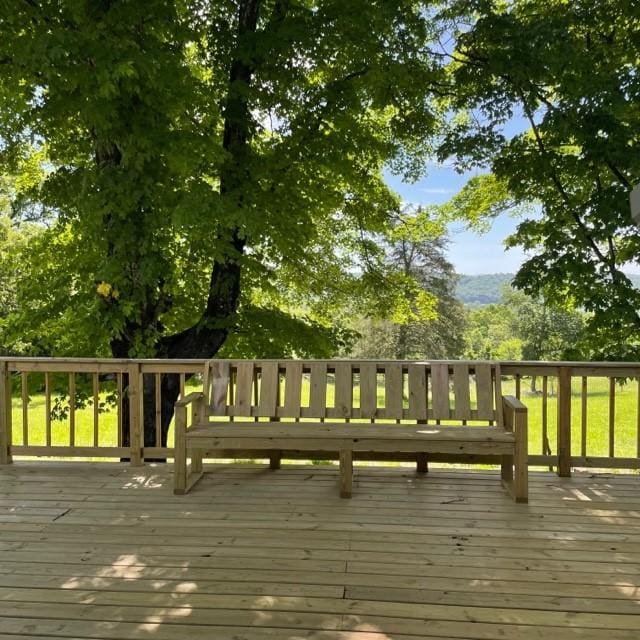 4841 Business Highway 412, Huntsville, AR 72740 - view of wooden terrace
