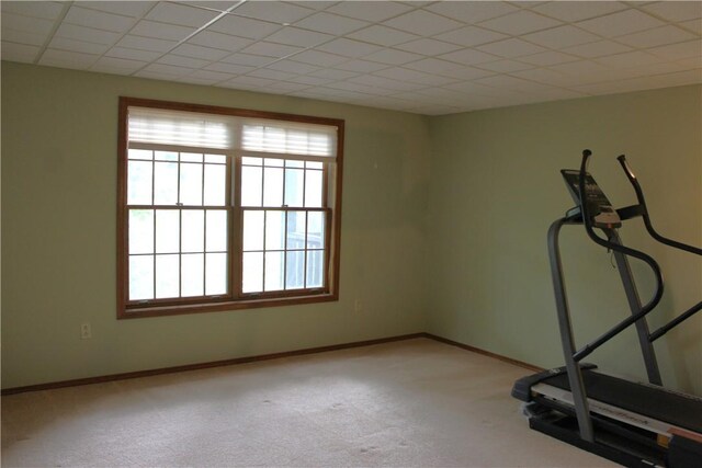 32 Table Rock Dr, Holiday Island, AR 72631 - exercise room with carpet floors and baseboards