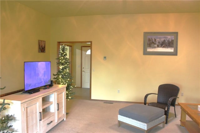 32 Table Rock Dr, Holiday Island, AR 72631 - living room with light colored carpet