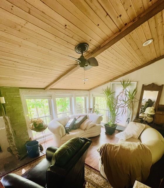 14163 Low Gap Wc 100 Rd, West Fork, AR 72774 - sunroom featuring lofted ceiling