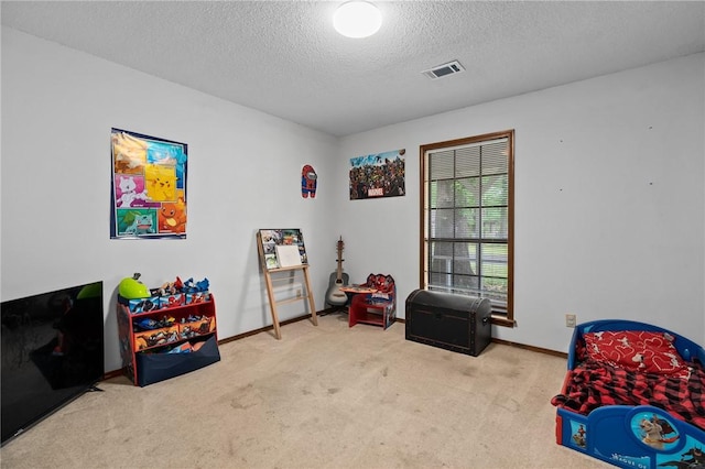 319 Belle Ave, Alma, AR 72921 - game room with carpet flooring and a textured ceiling