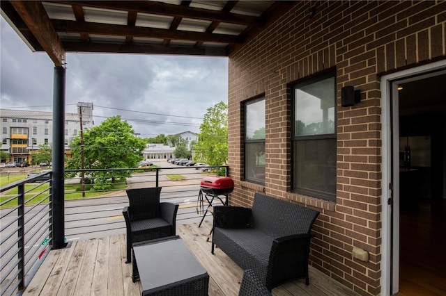 3901 W 5th St, Fayetteville, AR 72701 - deck featuring grilling area