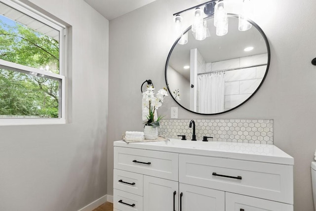 802 Hinshaw Dr, Springdale, AR 72762 - full bath with backsplash, plenty of natural light, and vanity