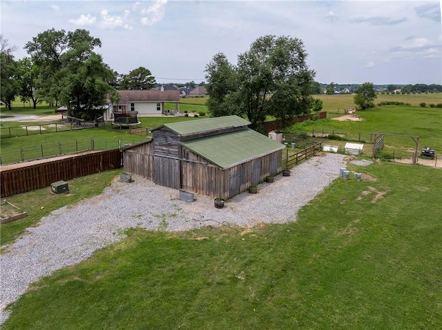11267 Walters Rd, Bentonville, AR 72712 - view of yard with a pole building and an outbuilding