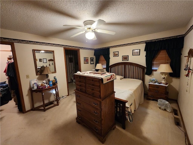 1805 Van Buren Ave, Mountain Home, AR 72653 - bedroom featuring light colored carpet, a ceiling fan, and a closet
