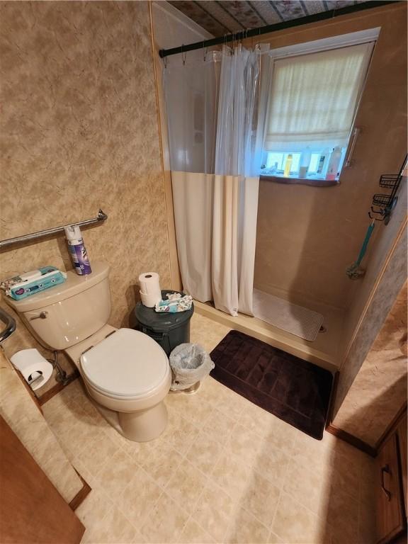 1805 Van Buren Ave, Mountain Home, AR 72653 - bathroom featuring toilet and a stall shower