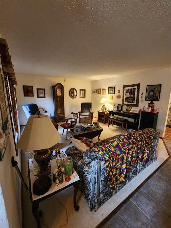 1805 Van Buren Ave, Mountain Home, AR 72653 - living area featuring a textured ceiling