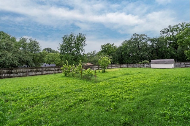 2176 Orchard Hill Rd, Siloam Springs, AR 72761 - fenced backyard featuring a storage unit