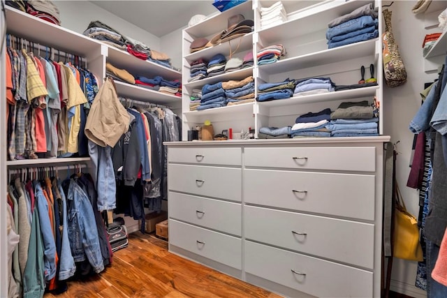 460 Viney Grove Rd, Prairie Grove, AR 72753 - spacious closet featuring wood finished floors