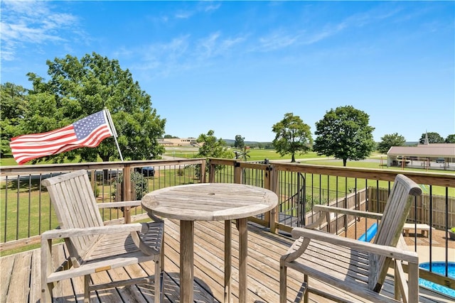 460 Viney Grove Rd, Prairie Grove, AR 72753 - deck featuring a lawn