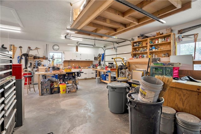 460 Viney Grove Rd, Prairie Grove, AR 72753 - garage featuring a workshop area