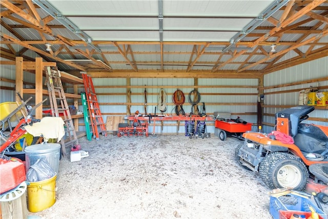 460 Viney Grove Rd, Prairie Grove, AR 72753 - garage with metal wall