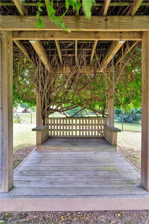 460 Viney Grove Rd, Prairie Grove, AR 72753 - view of wooden deck