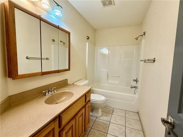 14076 Canal St, Rogers, AR 72758 - bathroom featuring vanity, tile patterned flooring, and tub / shower combination