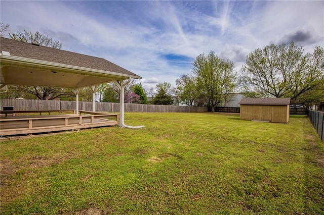 5315 Walden St, Lowell, AR 72745 - fenced backyard featuring a shed