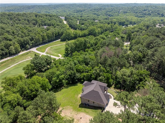 8 Mckenzie Way, Bella Vista, AR 72715 - bird's eye view of a heavily wooded area
