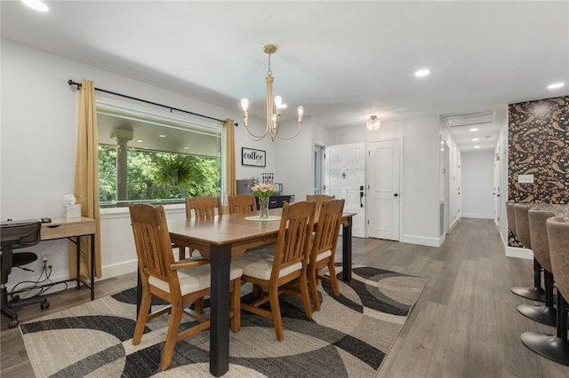3902 Layton Dr, Harrison, AR 72601 - dining area featuring wood finished floors and recessed lighting