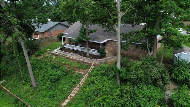 707 Turtle Creek Dr, Rogers, AR 72756 - view from above of property