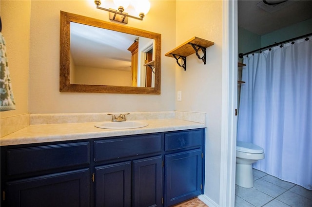 707 Turtle Creek Dr, Rogers, AR 72756 - full bathroom featuring vanity, tile patterned flooring, and curtained shower