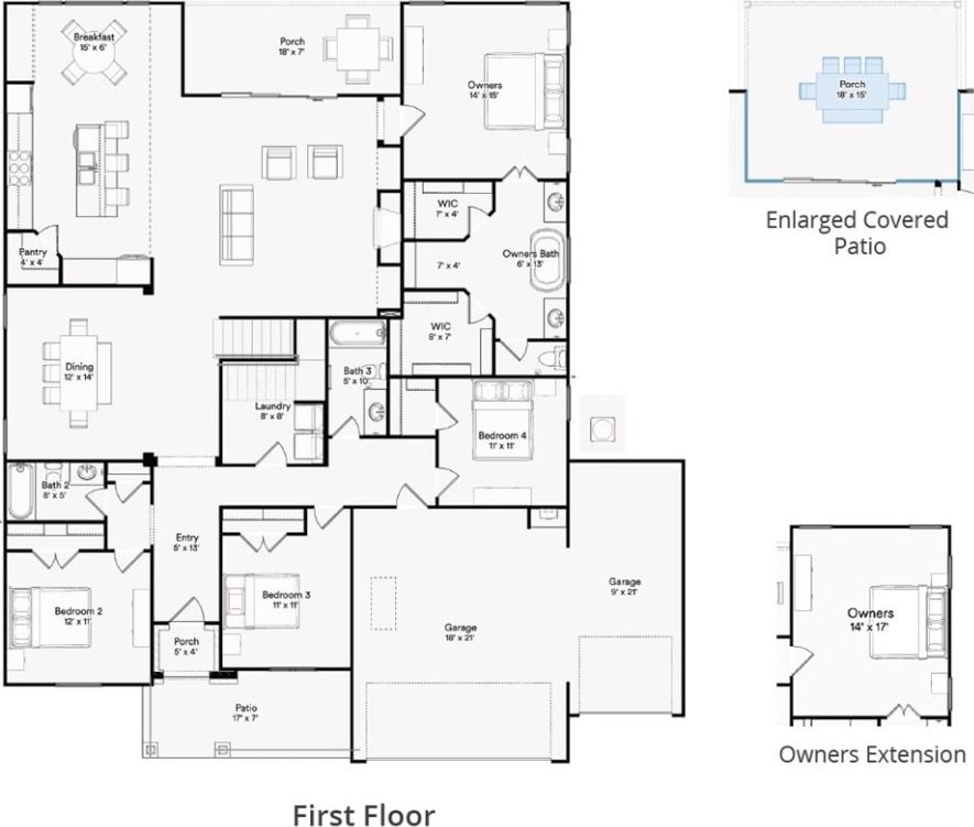 8801 Comet Dr, Bentonville, AR 72713 - view of property floor plan