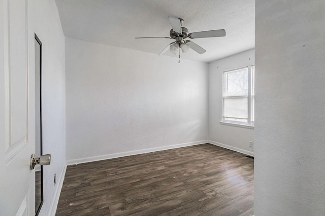 845 S Wright St, Siloam Springs, AR 72761 - empty room with wood finished floors and a ceiling fan