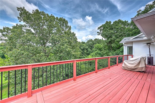 8270 Titleist Cir, Rogers, AR 72756 - wooden deck with a grill