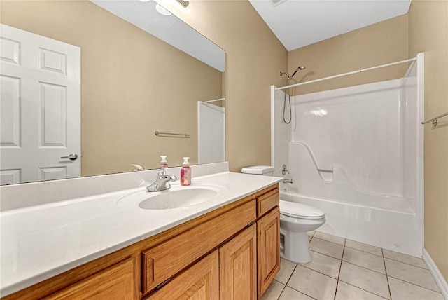 8270 Titleist Cir, Rogers, AR 72756 - bathroom featuring shower / bath combination, vanity, and tile patterned flooring