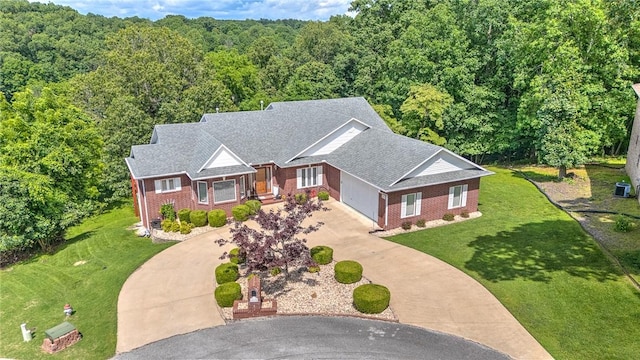 8270 Titleist Cir, Rogers, AR 72756 - view from above of property with a heavily wooded area