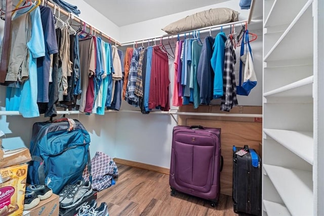 20 Kirkcudbright, Bella Vista, AR 72715 - walk in closet featuring wood finished floors